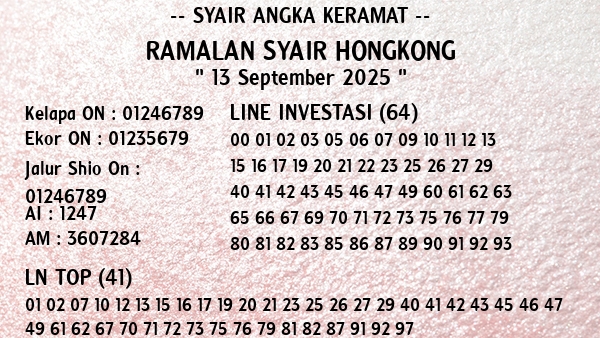 Prediksi Hongkong