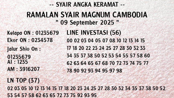 Prediksi Magnum Cambodia