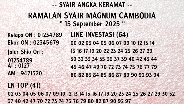 Prediksi Magnum Cambodia