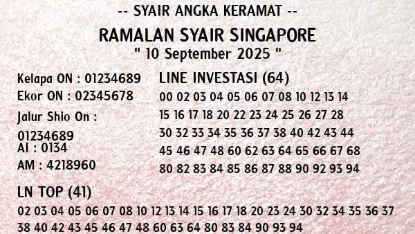 Prediksi Singapore