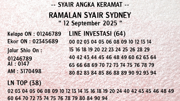 Prediksi Sydney
