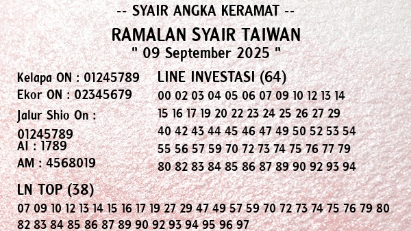 Prediksi Taiwan