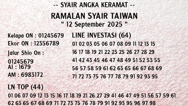 Prediksi Taiwan