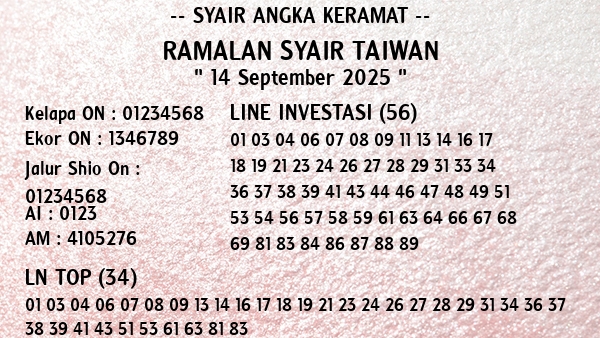 Prediksi Taiwan