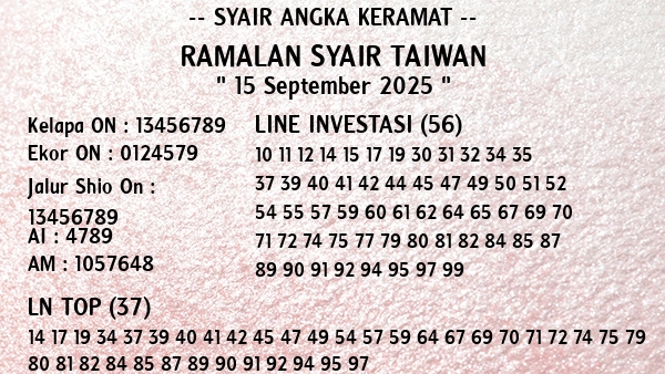 Prediksi Taiwan